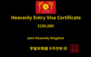 천상 입국 비자 증명서